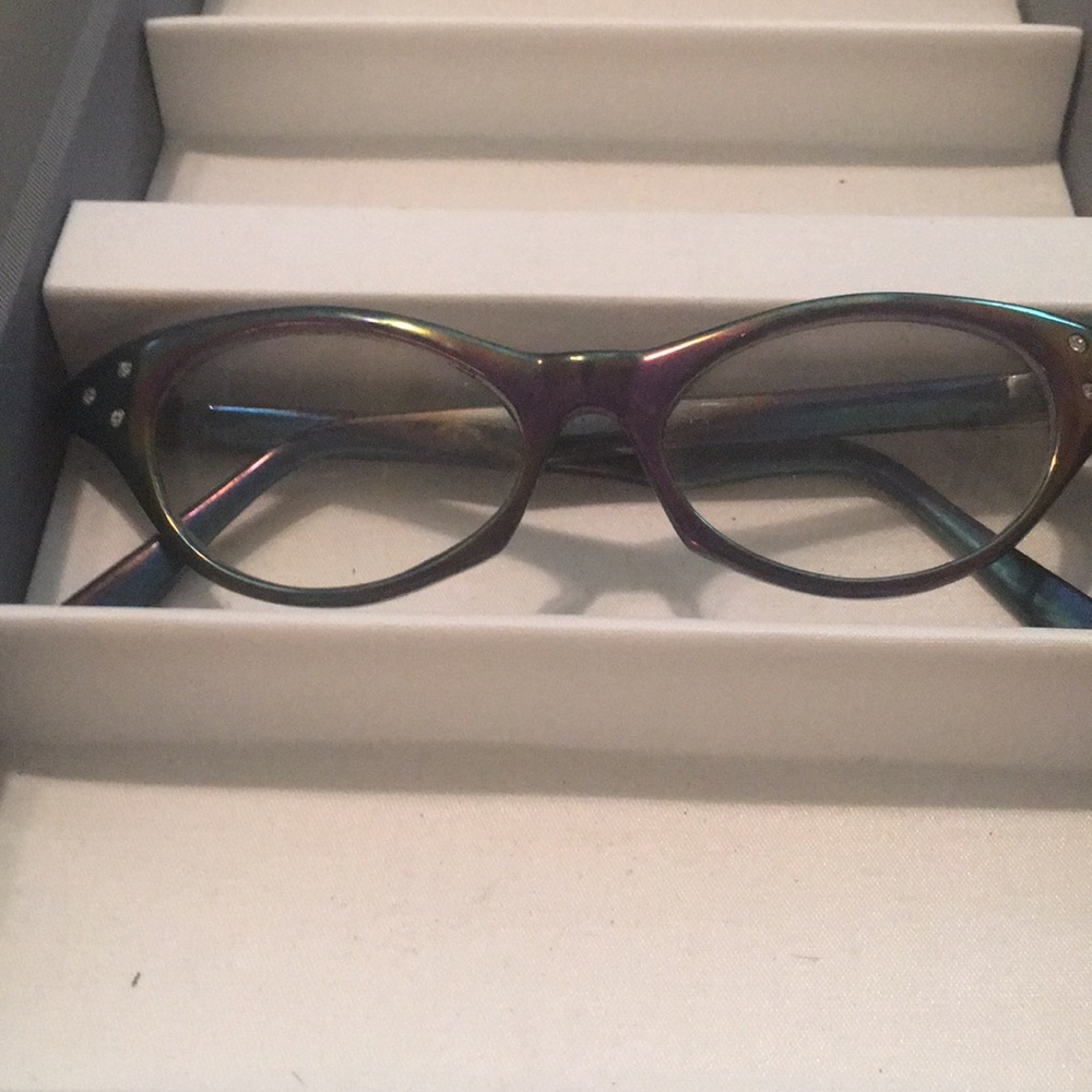 Multi colored eye glasses